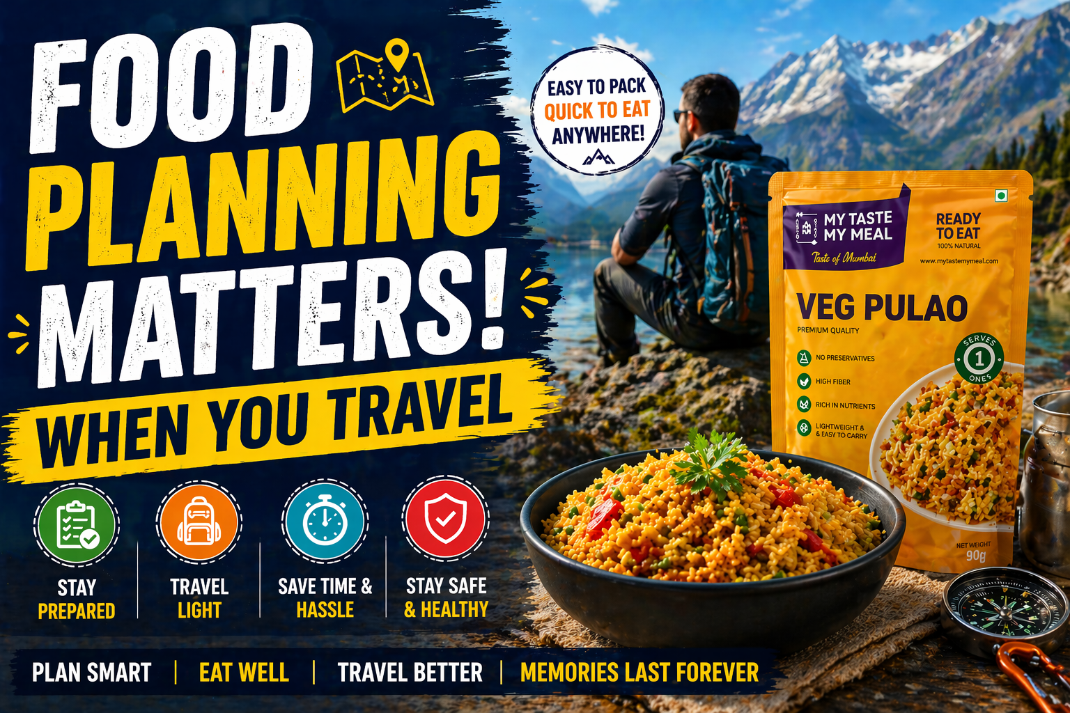 What to Eat While Traveling? Easy Ready-to-Eat Meal Solutions