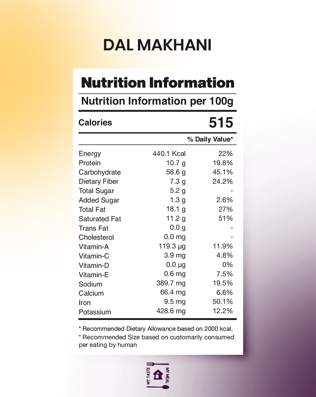 Dal Makhani - Jain