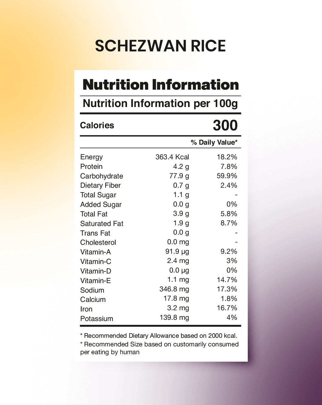 Schezwan Rice