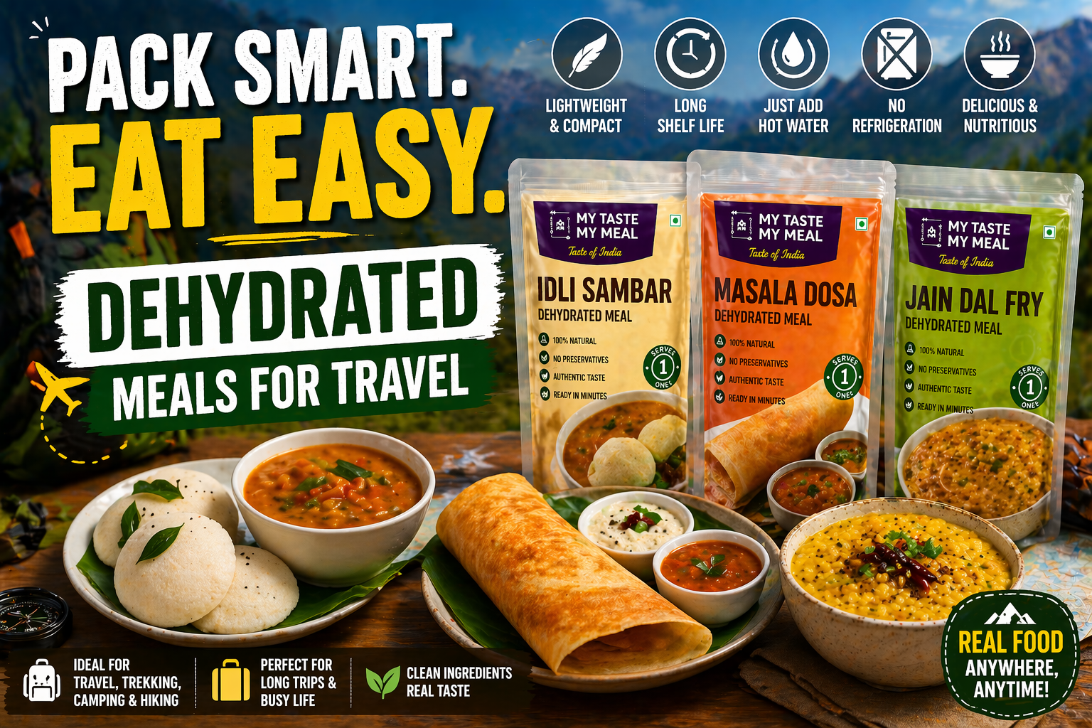 Why Dehydrated Food for Travel is the Smartest Thing You Can Pack