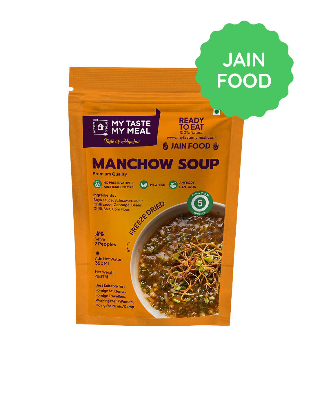 Manchow soup - Jain